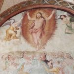 Ascensione - Particolare dagli affreschi nel chiostro del convento di Sant'Antonio da Padova a Rivello (Potenza), del sedicesimo secolo.