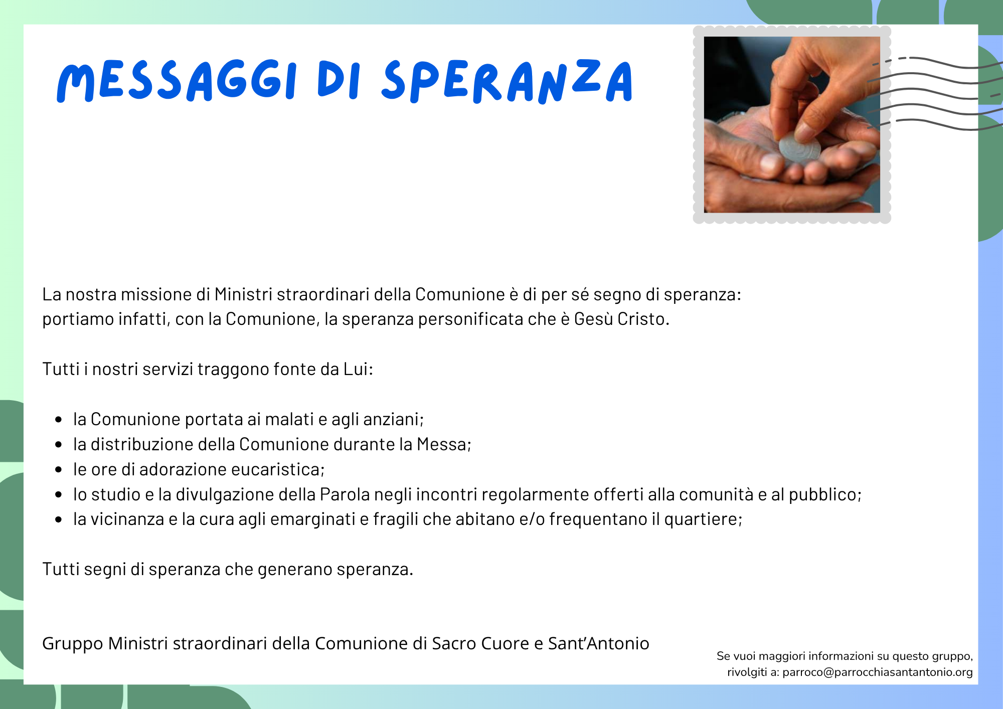 Ministri straordinari della Comunione